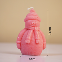 pack of 3 Snowman candle for christmas gifts