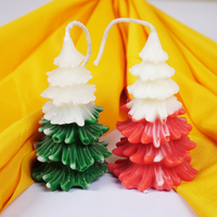 Set of 2 Festive Christmas Tree Sceneted Candles