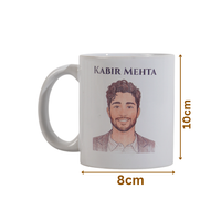 Sketch Face Print Personalized Mug