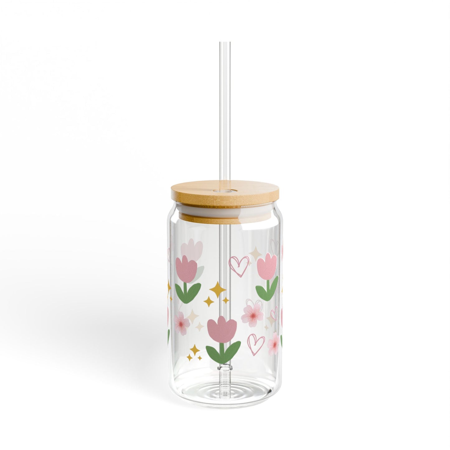 Tulip Glass Jar Tumbler