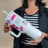 Cute Kawaii Sticker Tumbler