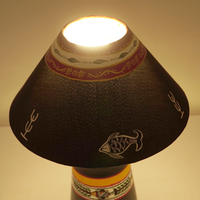 Folk Art Handcrafted Table Lamp – Minimal Elegance with Cultural Charm