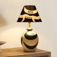 Artisan Noir Lamp – Handcrafted Black & White Aesthetic Light