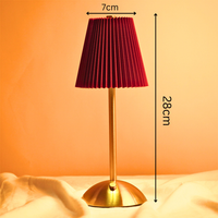 Elegant Pleated Table Lamp with Warm Ambient Light
