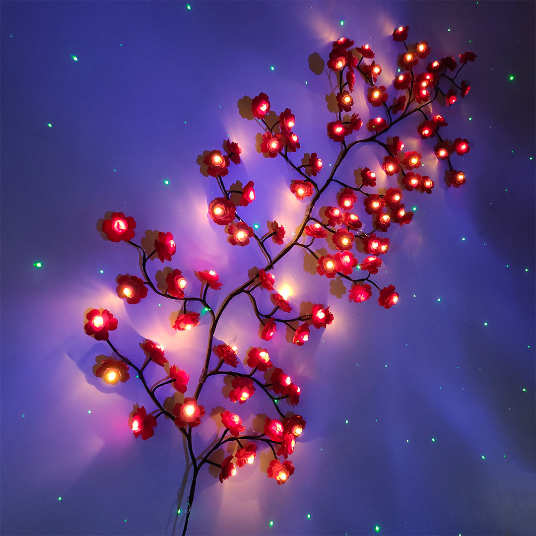 MEMORIES INSITE™ RED ROSE TREE BRANCH WALL LIGHT