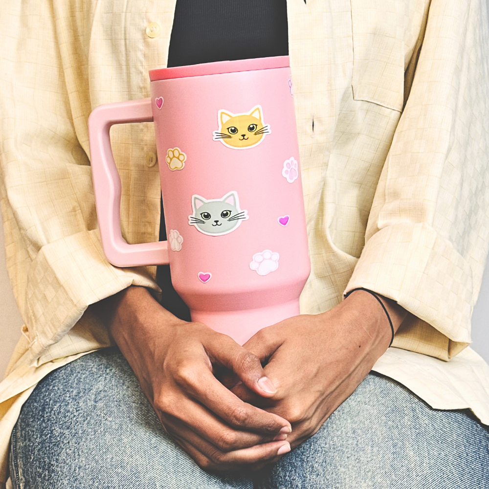 Kitty Charm Insulated Leakproof Tumbler