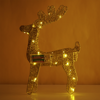 Golden Glitter Reindeer Christmas