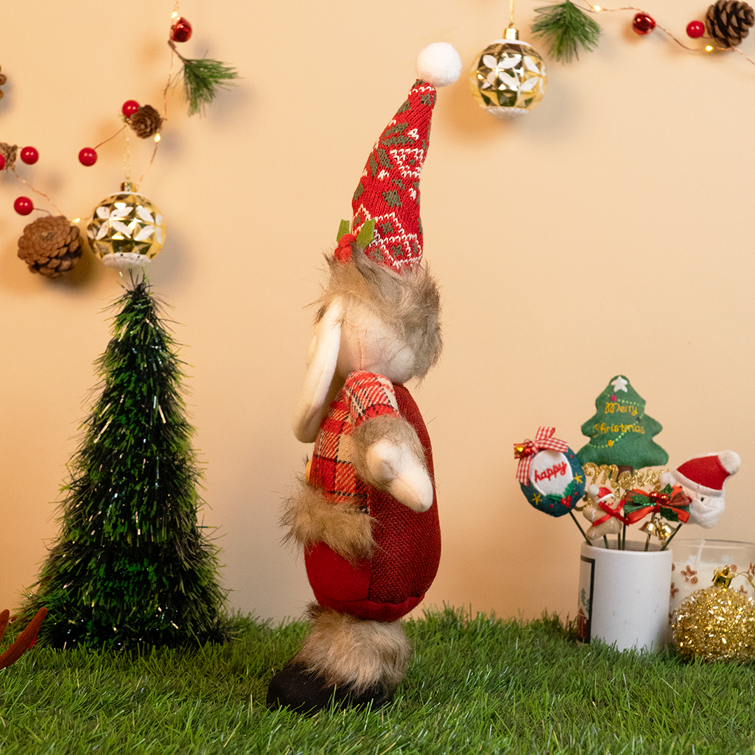 Christmas Plush Santa Doll – Cute Standing Santa Decoration