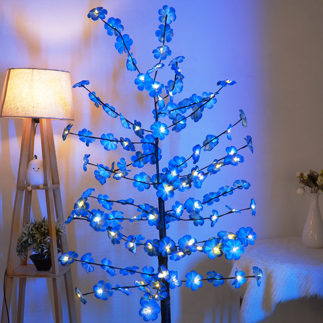MEMORIES INSITE " Blue Blossom Tree Light "Decorative LED Tree for Home Decor Living Room Bedroom Festive Decoration