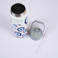Blue Evil Eye Stainless Steel Water Bottle