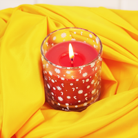 Set-3 Christmas Snowflake Scented Glass Candles