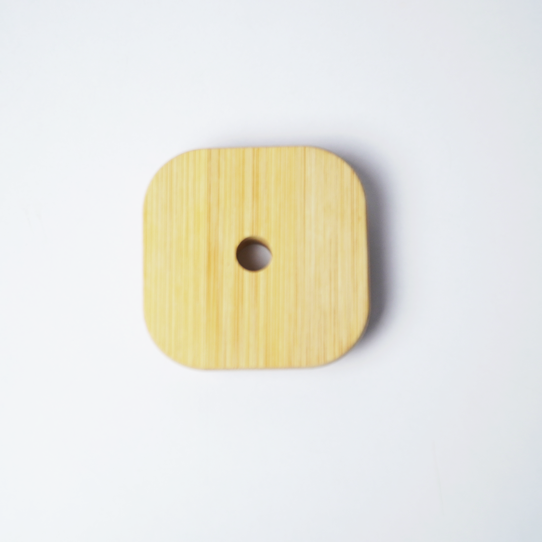 Glass Mug with Bamboo Lid & Reusable Straw | Clear Drinking Glass with Handle for Coffee