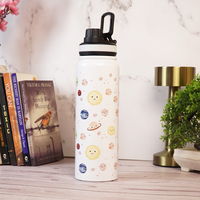 Space Theme Stainless Steel Water Bottle