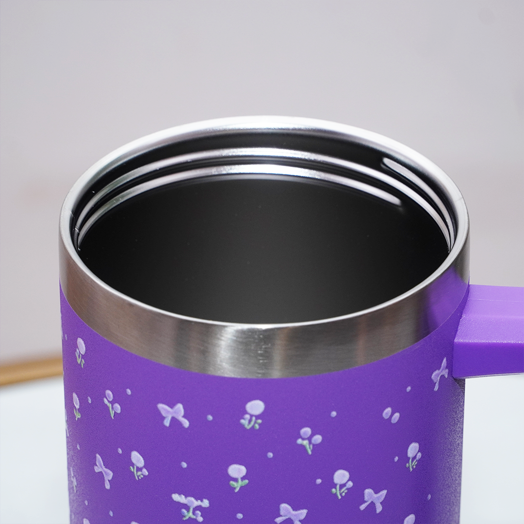 Tulip & Bow Lavender Petals Stainless Steel Tumbler