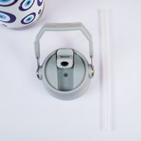 Blue Evil Eye Stainless Steel Water Bottle