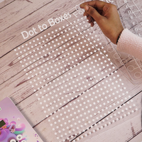 Reusable Dot to Boxes Learning Board for Kids with pen box & Cleaning Cloth