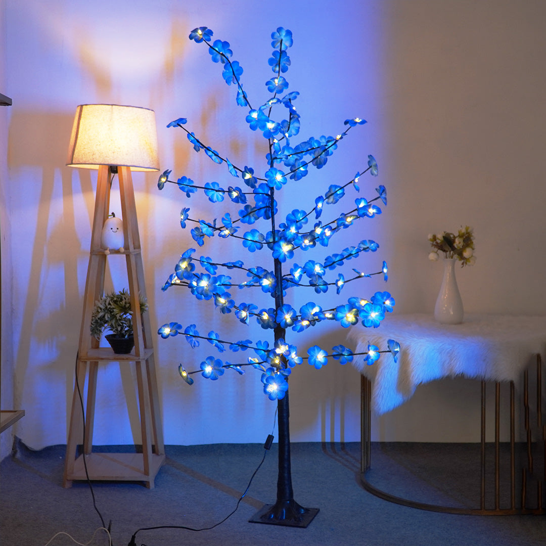 MEMORIES INSITE " Blue Blossom Tree Light "Decorative LED Tree for Home Decor Living Room Bedroom Festive Decoration
