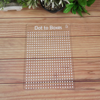 Reusable Dot to Boxes Learning Board for Kids with pen box & Cleaning Cloth