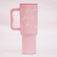 Blush Bloom Print Stainless Steel Insulated Tumbler