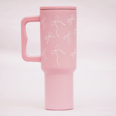 Blush Bloom Print Stainless Steel Insulated Tumbler