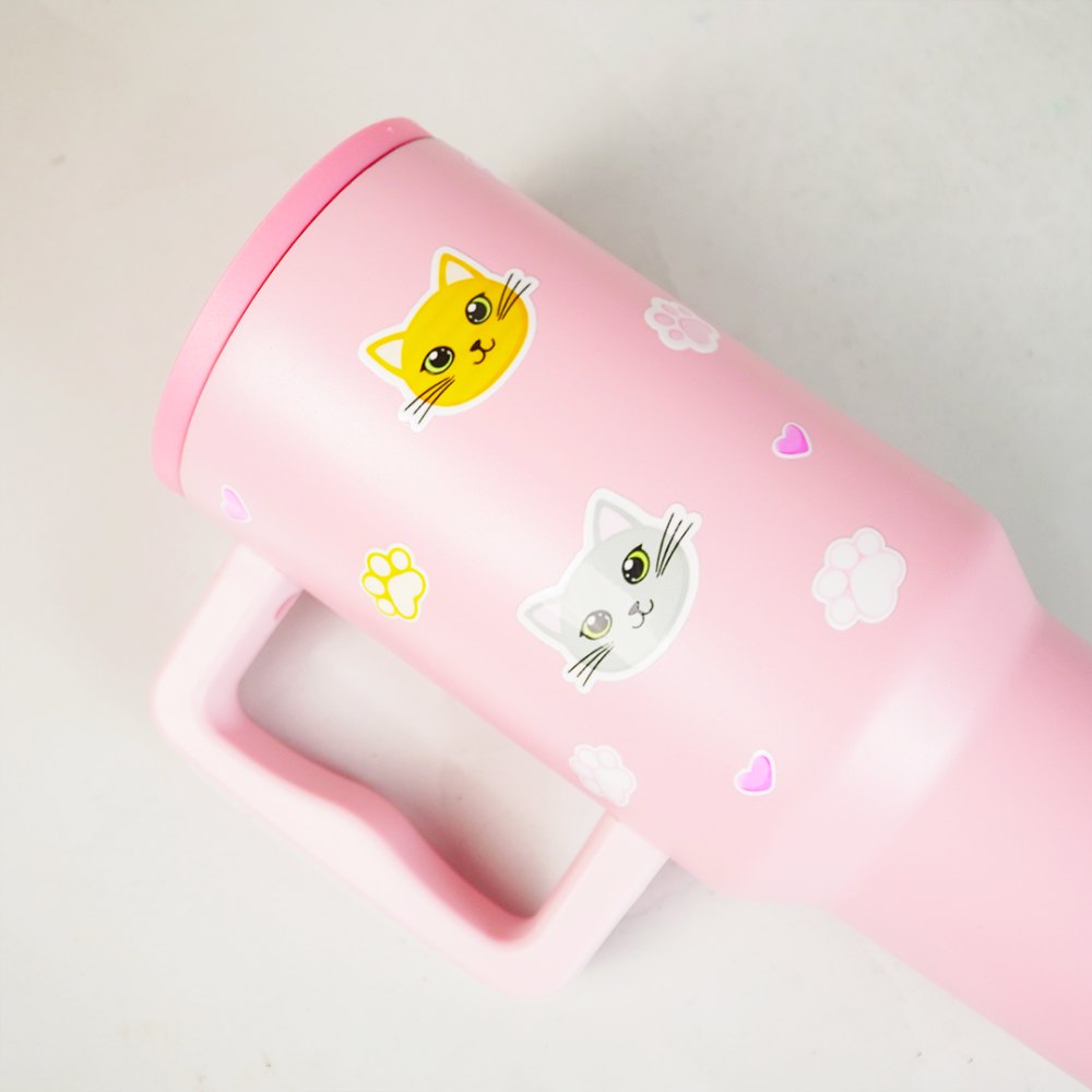 Kitty Charm Insulated Leakproof Tumbler