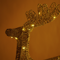 Golden Glitter Reindeer Christmas