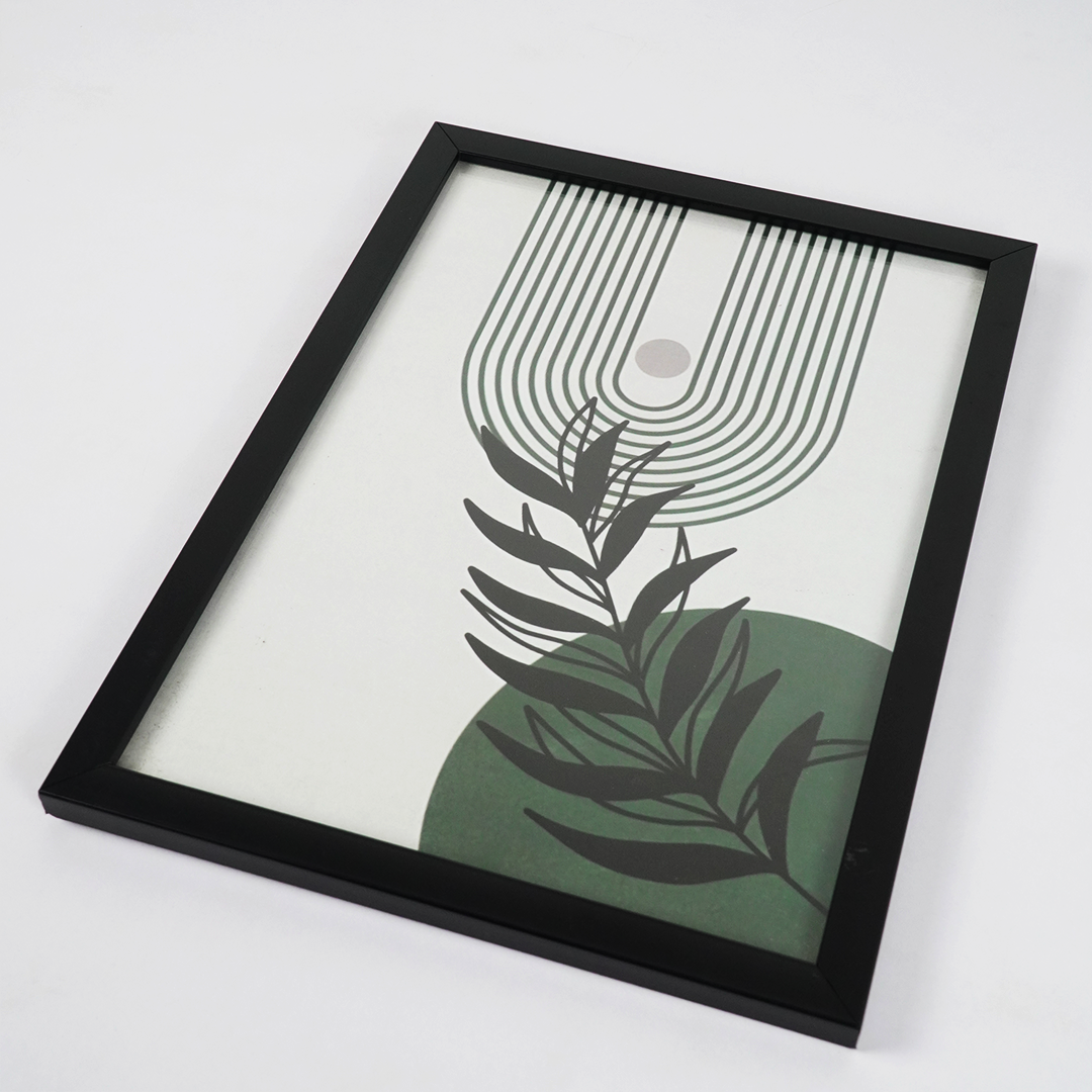 Minimalist Geometric Wall Art Frame Set-6 – Modern Botanical Abstract Wall Decor