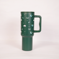 Green Animal Friend Insulated Tumbler with Handle