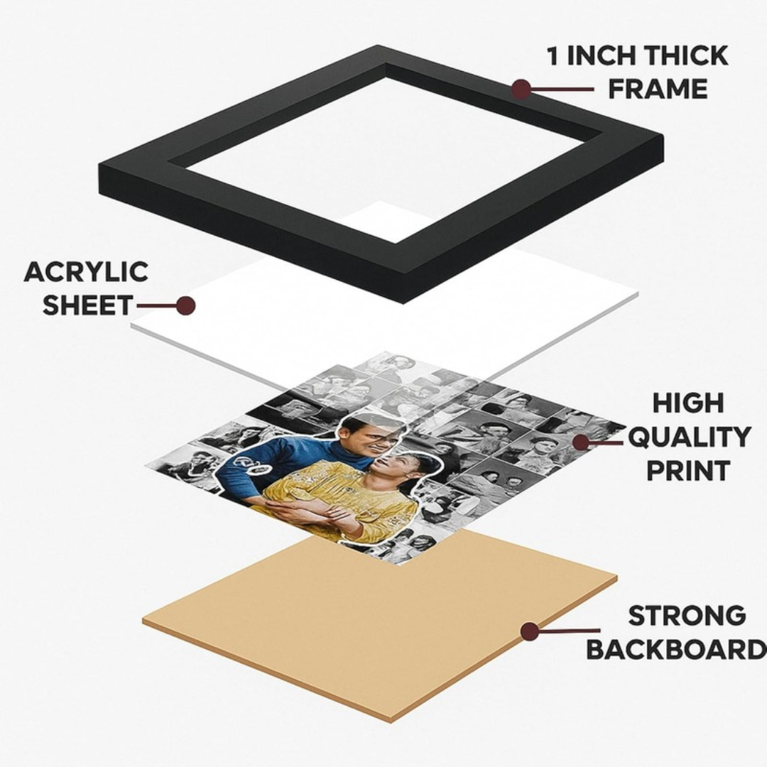 2026 Vision Board Frame | Motivational Goal Planner Wall Frame