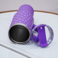 Tulip & Bow Lavender Petals Stainless Steel Tumbler