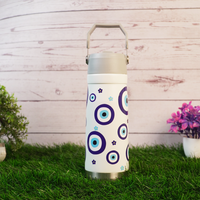 Blue Evil Eye Stainless Steel Water Bottle
