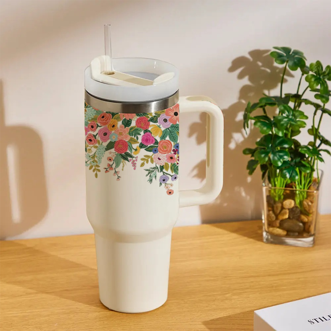 BotaniCup Tumbler with Straw & Lid