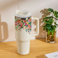 BotaniCup Tumbler with Straw & Lid