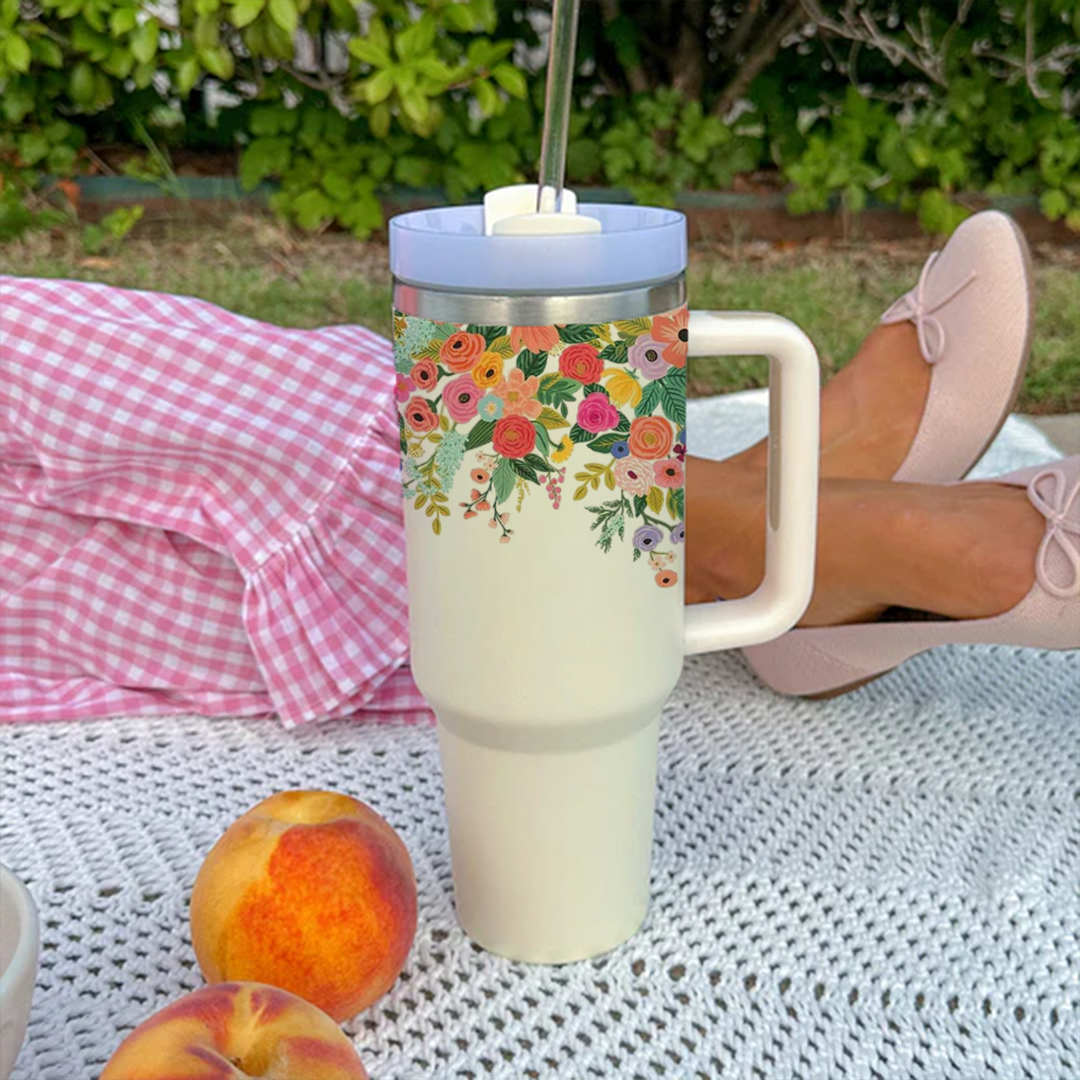 BotaniCup Tumbler with Straw & Lid