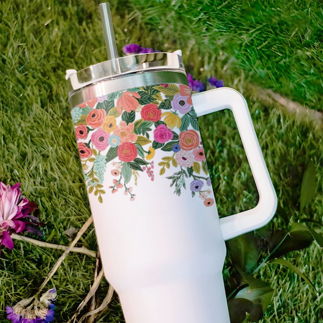 BotaniCup Tumbler with Straw & Lid