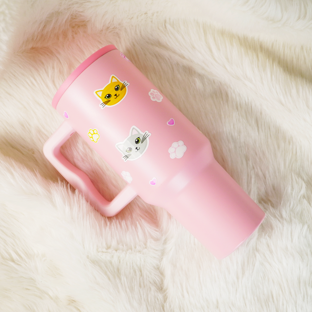 Kitty Charm Insulated Leakproof Tumbler
