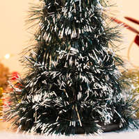 Mini Snowy Tinsel Christmas Tree