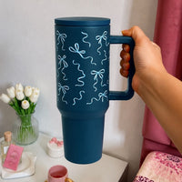 Blue  Bow Tumbler