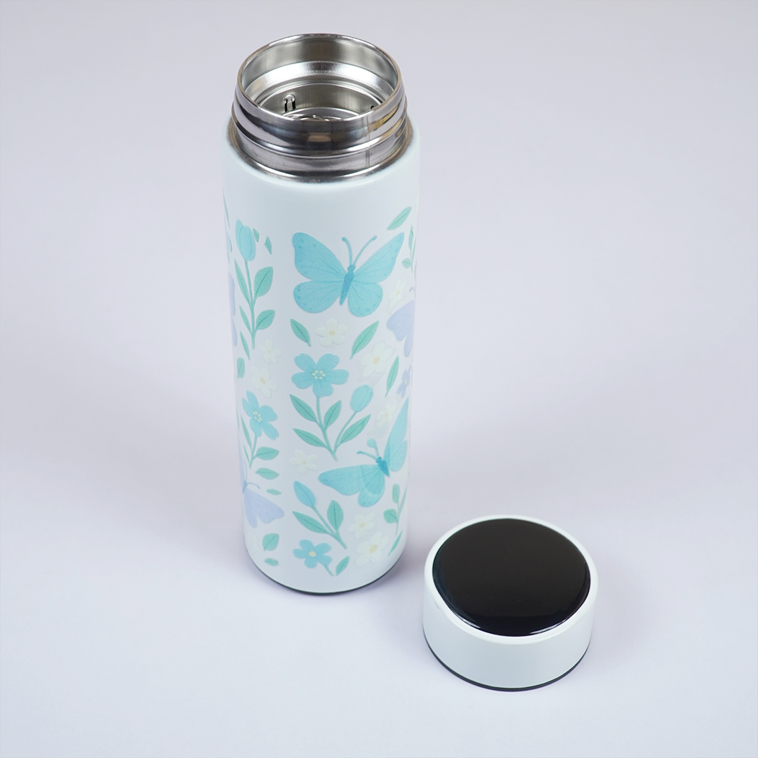 Butterfly Print Stainless Steel Water Bottle