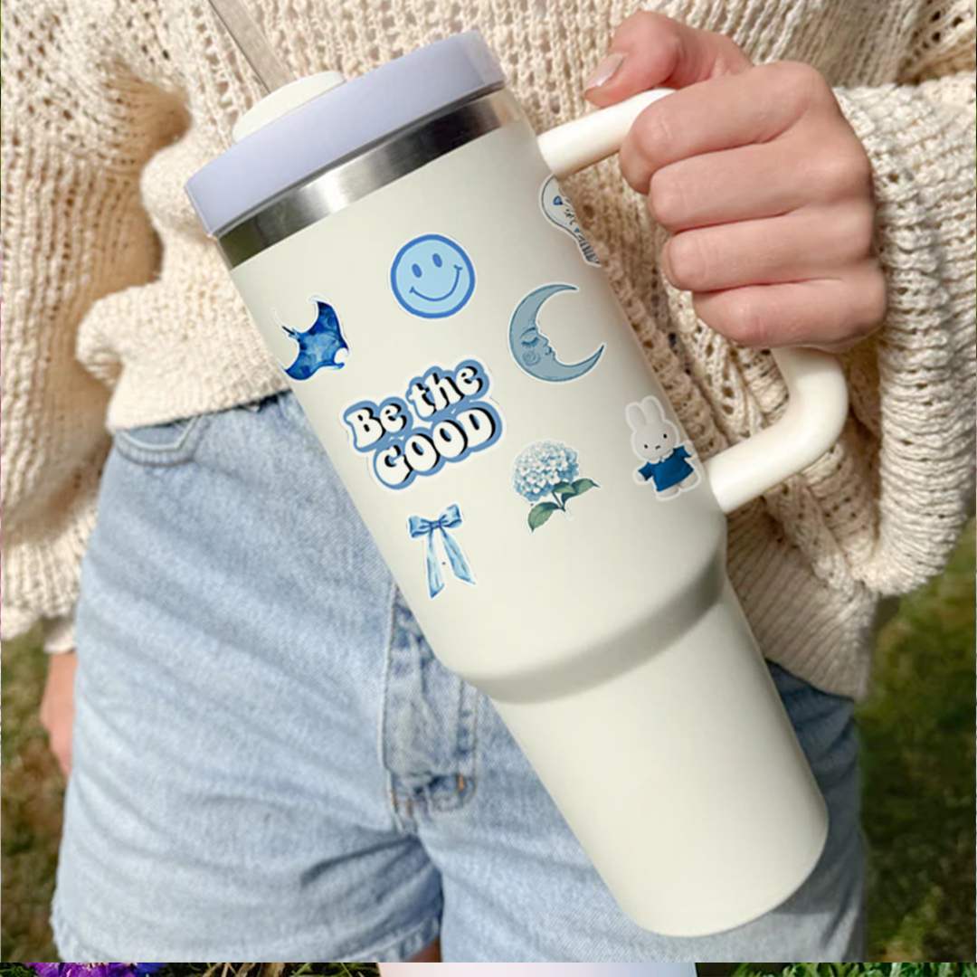 Sticker Splash Aqua Daydream Tumbler