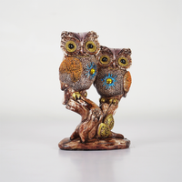 OwlBond™ Resin Decor Showpiece – Couple Owl Figurine on Tree