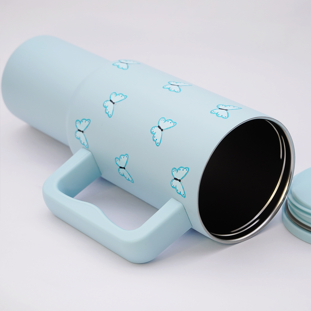 BUTTERFLY ™ 40oz Insulated Tumbler – Sky Blue Butterfly Edition (Copy)