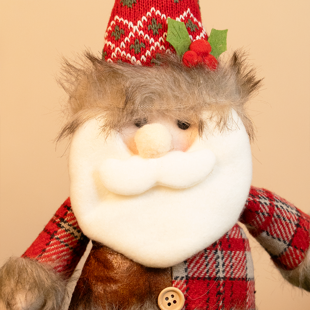 Christmas Plush Santa Doll – Cute Standing Santa Decoration