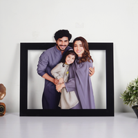 Personalized Family Photo Frame | Custom Cartoon Portrait Frame