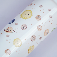 Space Theme Stainless Steel Water Bottle