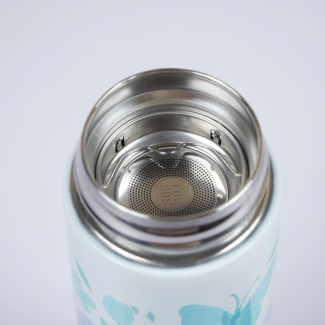 Butterfly Print Stainless Steel Water Bottle