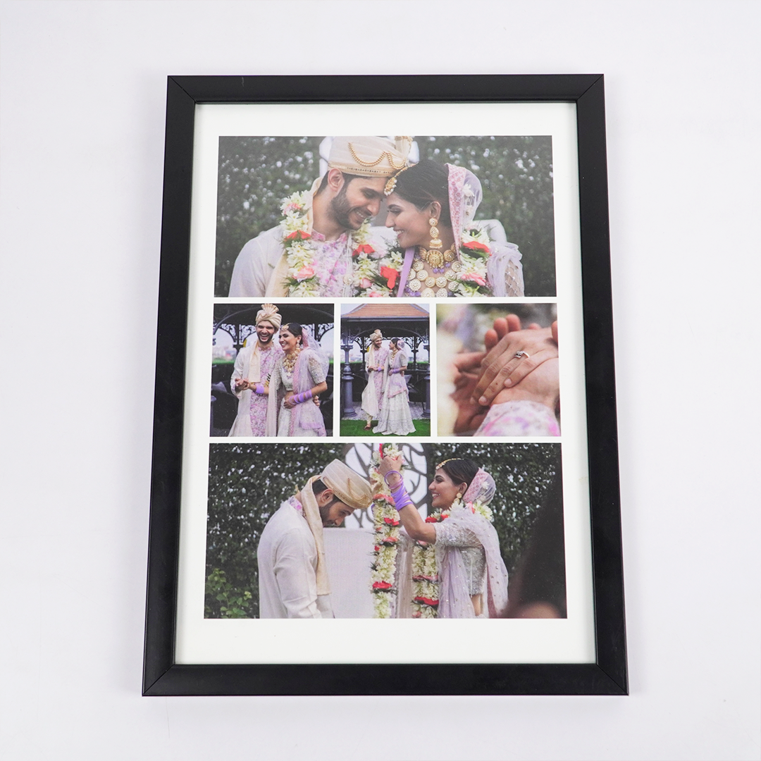 Personalized Wedding Photo Collage Frame | Custom Couple Memory Frame