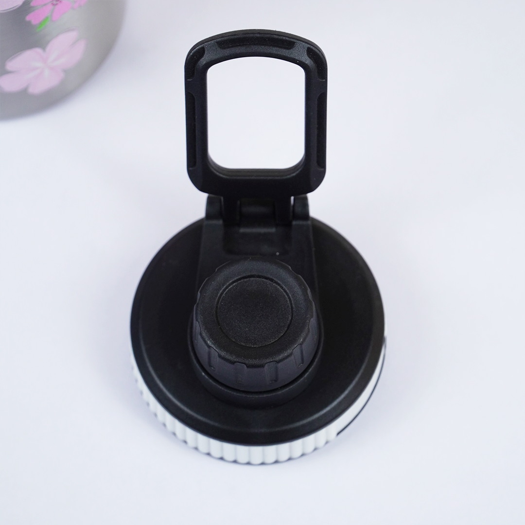 Pink Floral Stainless Steel Water Bottle