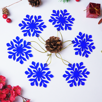 Blue Snowflake Christmas Tree Ornament