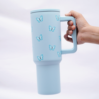 BUTTERFLY ™ 40oz Insulated Tumbler – Sky Blue Butterfly Edition (Copy)